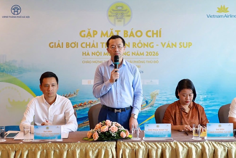 Sắp diễn ra Giải Bơi chải Thuyền rồng và Ván SUP Hà Nội mở rộng năm 2026 - ảnh 1