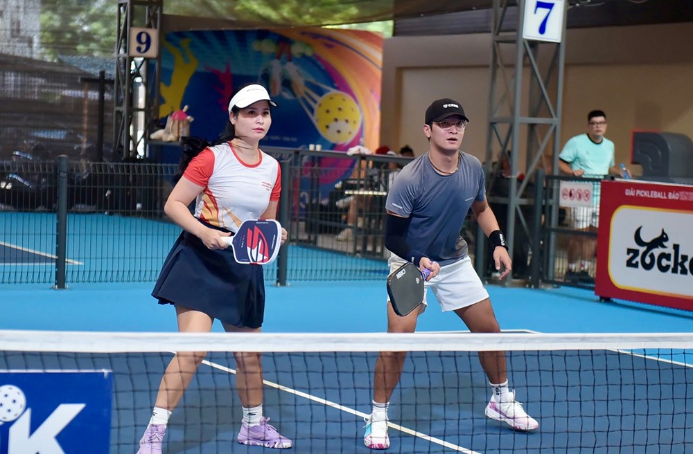 Việt Hoa – “trợ lý” đặc biệt của Vương Trọng Trí tại Giải Pickleball Báo Văn Hóa  - ảnh 3