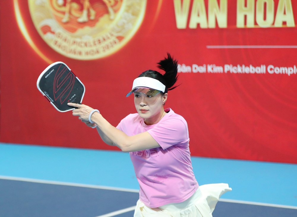 Những “bóng hồng” duyên dáng tại Giải Pickleball Báo Văn Hóa 2026 - ảnh 1
