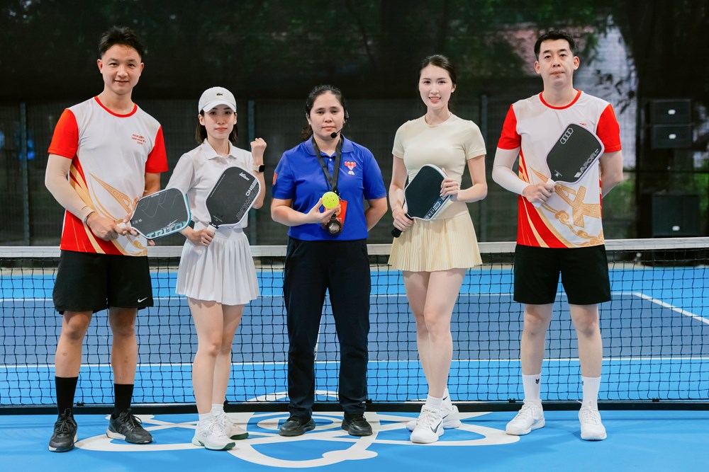 Á hậu Nguyễn Linh Chi “thử sức” tại Giải Pickleball Báo Văn Hóa 2026 - ảnh 6