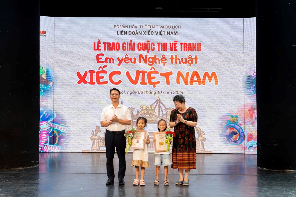 Trao giải Cuộc thi vẽ tranh “Em yêu nghệ thuật Xiếc Việt Nam” năm 2026 - ảnh 2