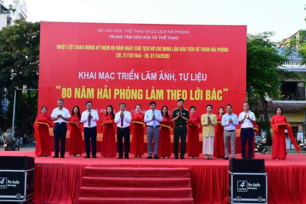 Hải Phòng: Triển lãm “80 năm Hải Phòng làm theo lời Bác” - ảnh 1