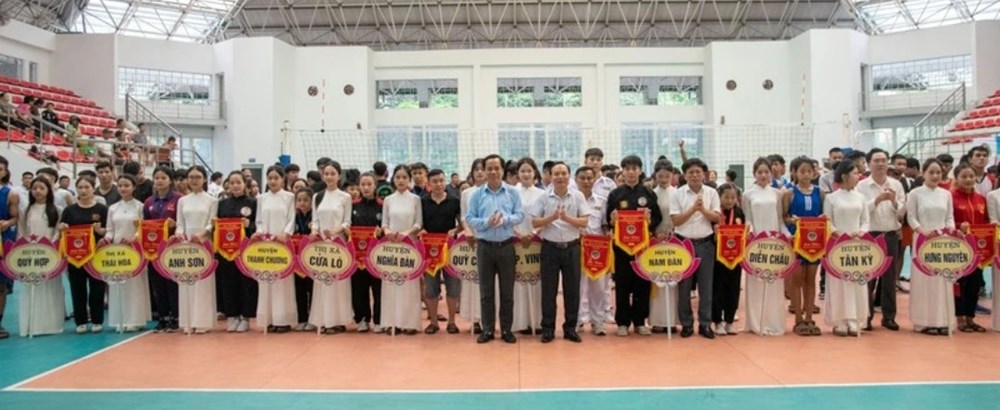 Sôi nổi Hội thi Thể thao Lễ hội Làng Sen năm 2024 - ảnh 1