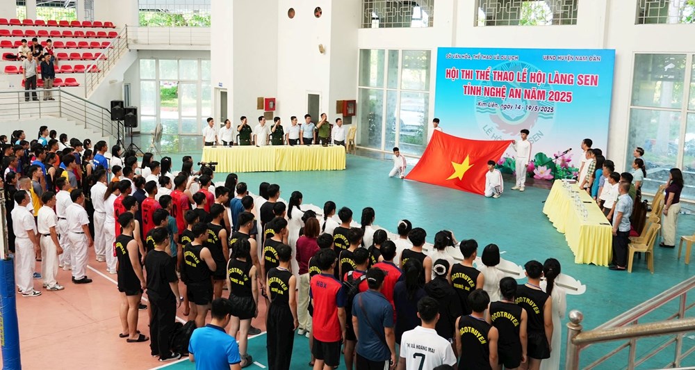 Hơn 300 vận động viên tranh tài tại Hội thi Thể thao Lễ hội Làng Sen - ảnh 2