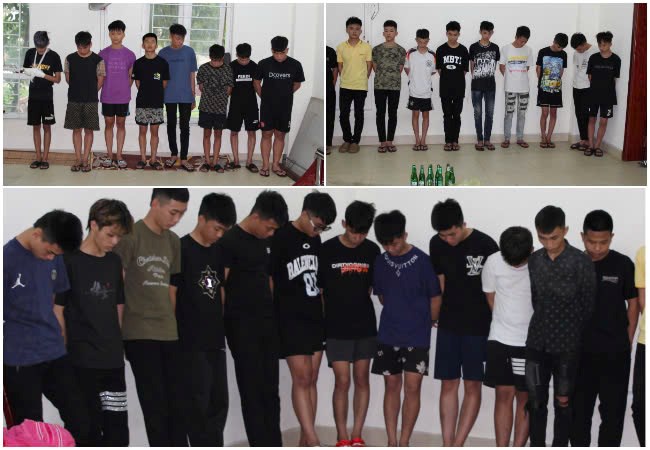 Bắt giữ 28 đối tượng mang hung khí “hỗn chiến” tại cây xăng - ảnh 1