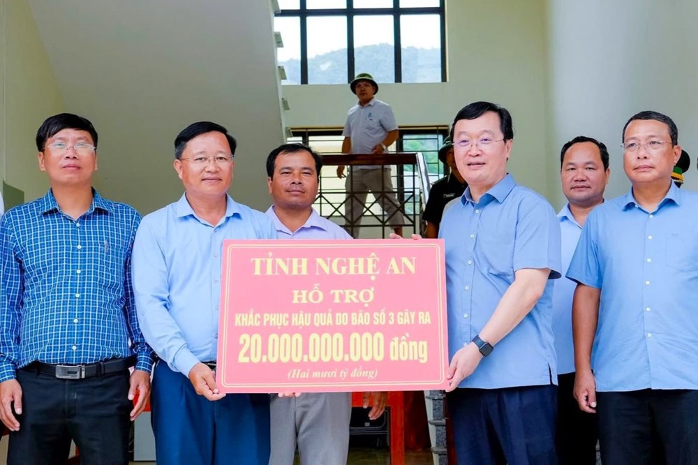 Nghệ An chi hơn 317 tỉ đồng hỗ trợ 35 xã khắc phục hậu quả mưa lũ - ảnh 1