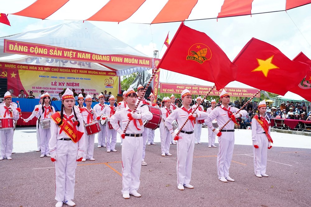 Sôi nổi duyệt nghi thức Đội mừng Tết Độc lập trên quê hương Bác Hồ - ảnh 3
