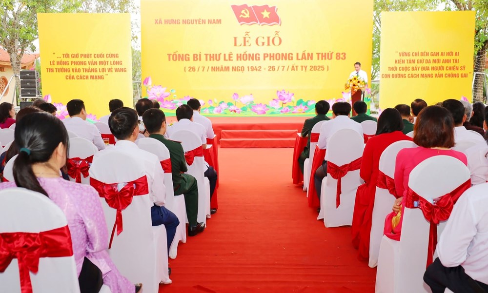 Trang trọng Lễ giỗ lần thứ 83 của Tổng Bí thư Lê Hồng Phong - ảnh 1