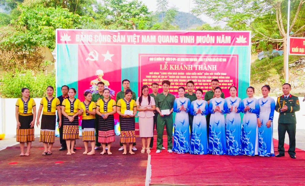“Làng văn hóa Quân - Dân kiểu mẫu”, điểm sáng gắn kết nơi biên giới Nghệ An - ảnh 5