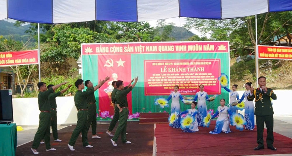 “Làng văn hóa Quân - Dân kiểu mẫu”, điểm sáng gắn kết nơi biên giới Nghệ An - ảnh 1