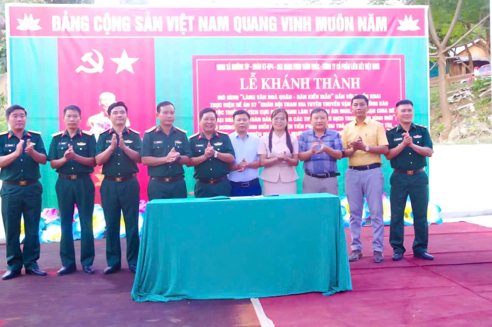 “Làng văn hóa Quân - Dân kiểu mẫu”, điểm sáng gắn kết nơi biên giới Nghệ An - ảnh 3