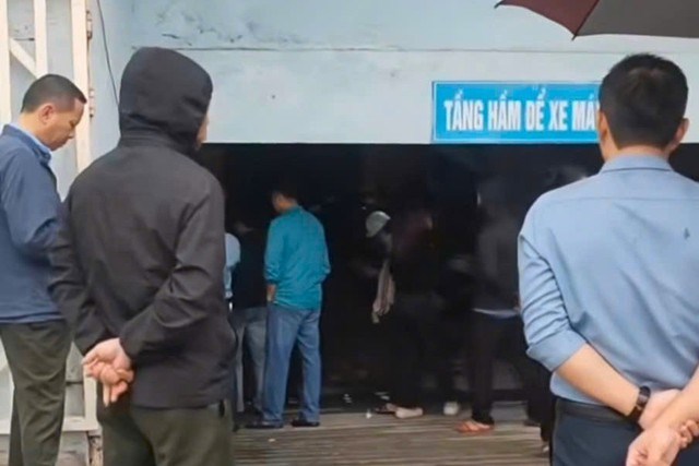 Bảo vệ chung cư tử vong nghi do điện giật dưới tầng hầm - ảnh 1