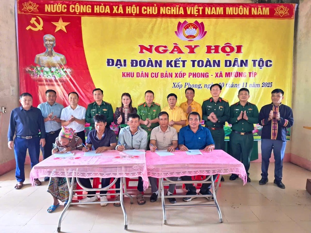 Rộn ràng Ngày hội Đại đoàn kết toàn dân tộc ở bản Xốp Phong - ảnh 5