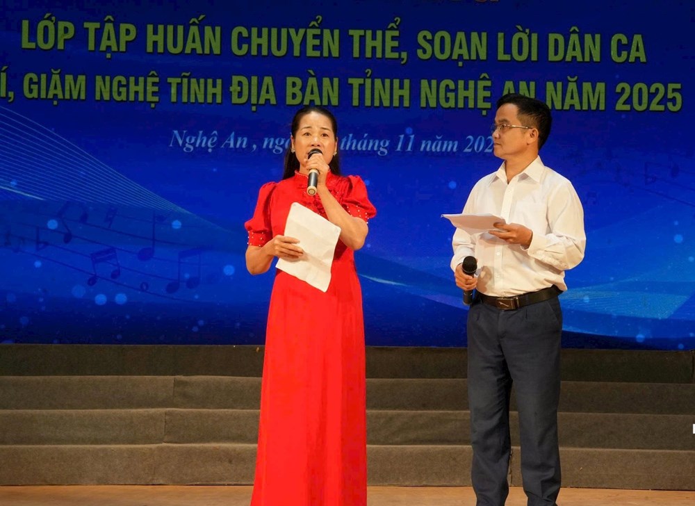 Thắp lửa sáng tác Ví, giặm từ lớp tập huấn năm 2025 - ảnh 2