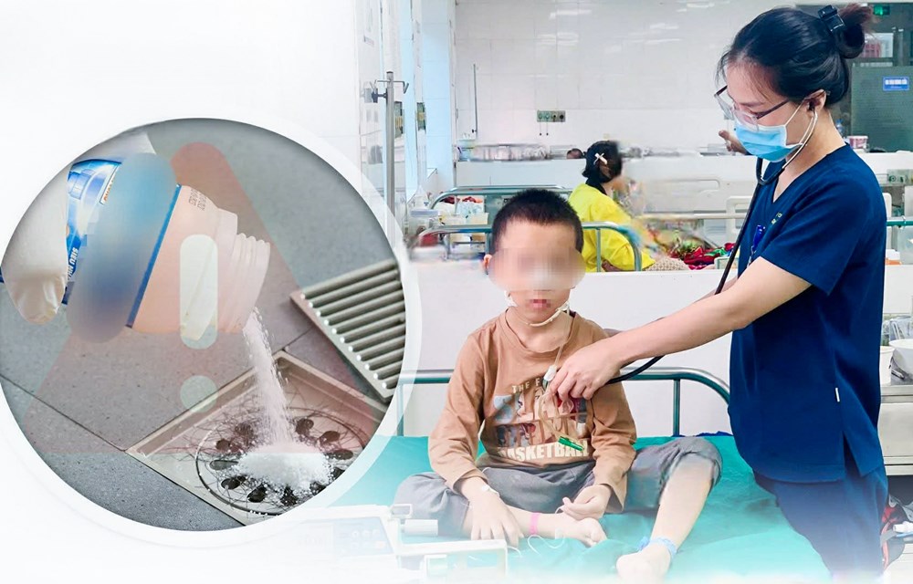 Uống nhầm bột thông cống, bé 8 tuổi bỏng thực quản  - ảnh 1