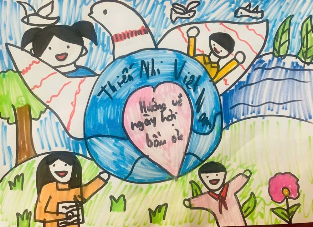 Tuổi trẻ lan tỏa thông điệp bầu cử qua những bức tranh vẽ cổ động - ảnh 10