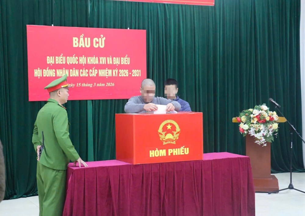 Cử tri Nghệ An rộn ràng, nô nức đi bầu cử - ảnh 4