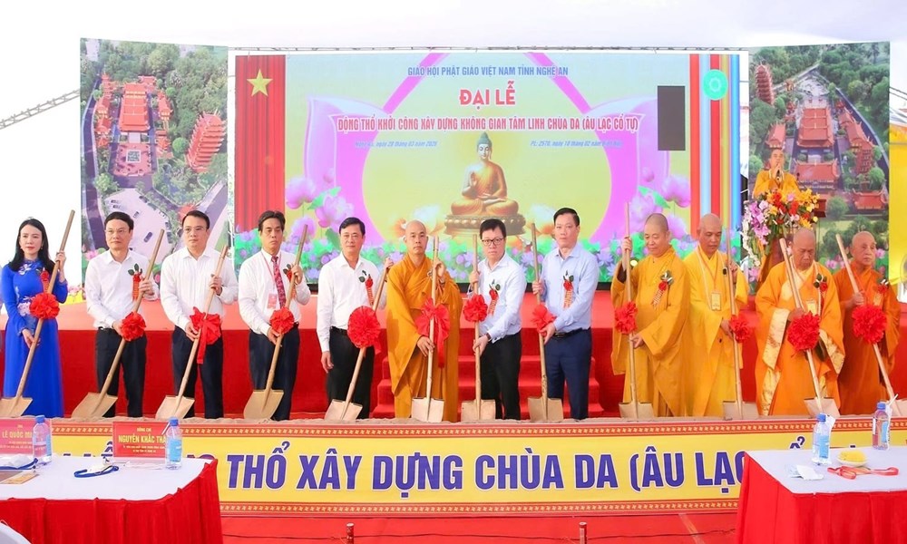 Khởi công không gian tưởng niệm nhà báo liệt sĩ tại chùa Da - ảnh 1