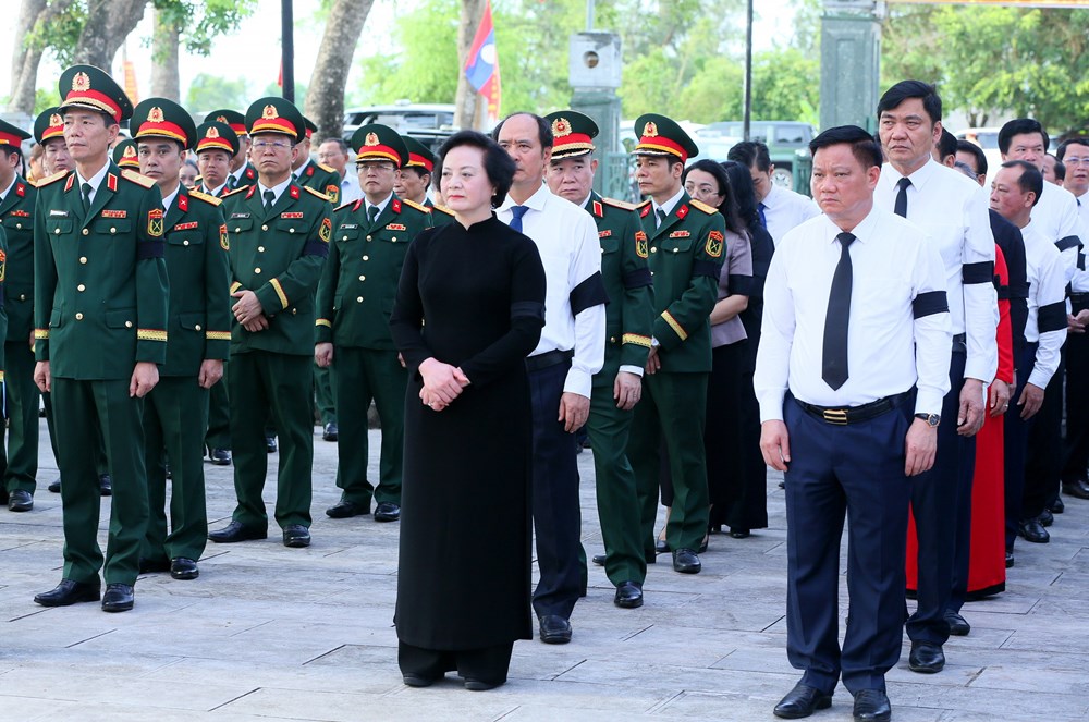 Trang trọng Lễ truy điệu, an táng 80 hài cốt liệt sĩ quân tình nguyện và chuyên gia Việt Nam hy sinh tại Lào - ảnh 1