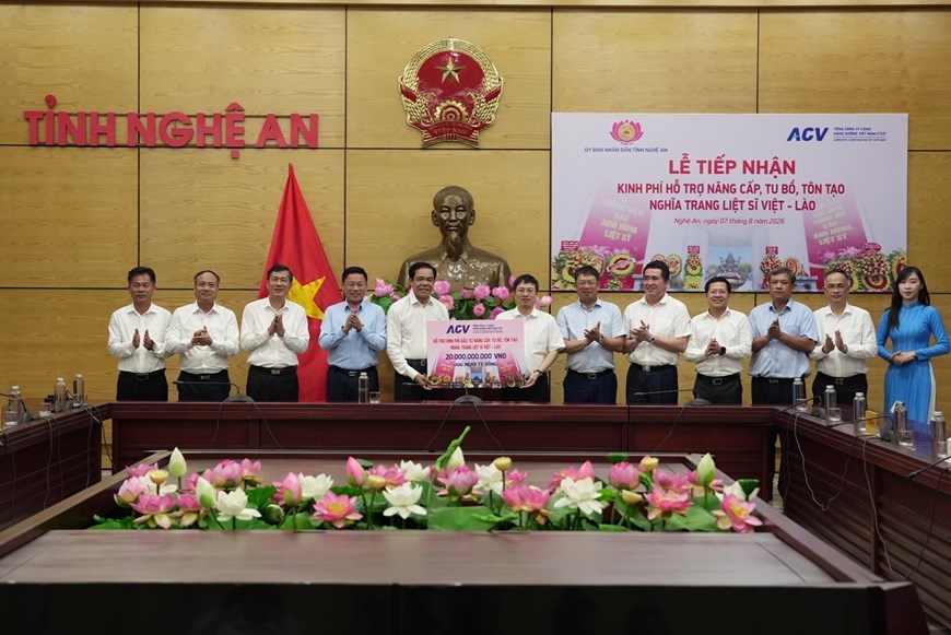 20 tỉ đồng từ ACV hỗ trợ tu bổ, tôn tạo “địa chỉ đỏ” Nghĩa trang Liệt sĩ Việt - Lào - ảnh 4