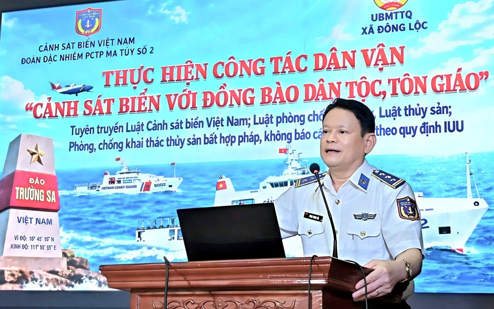 Gắn kết tình quân dân trong chương trình “Cảnh sát biển với đồng bào dân tộc, tôn giáo” - ảnh 1