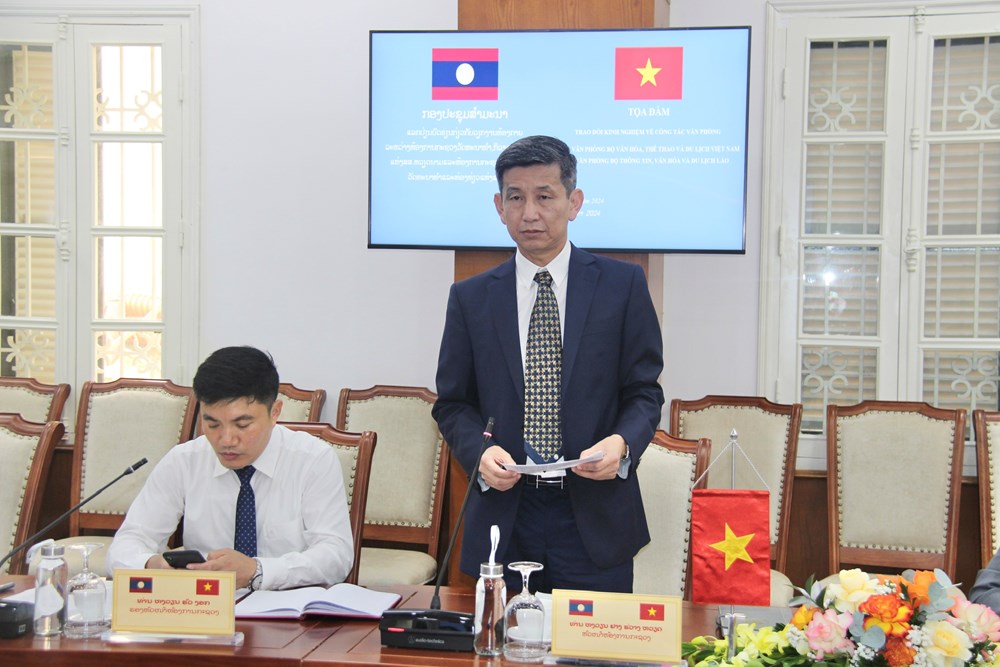 Tăng cường trao đổi kinh nghiệm công tác Văn phòng Bộ lĩnh vực văn hóa, du lịch - ảnh 4