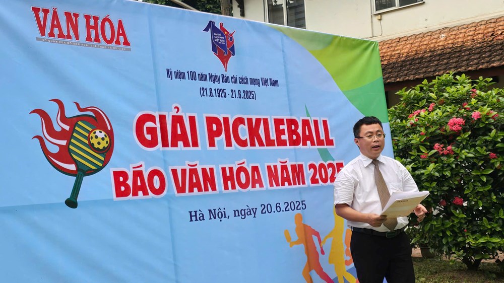 Sôi động Giải Pickleball Báo Văn Hóa năm 2025 - ảnh 1