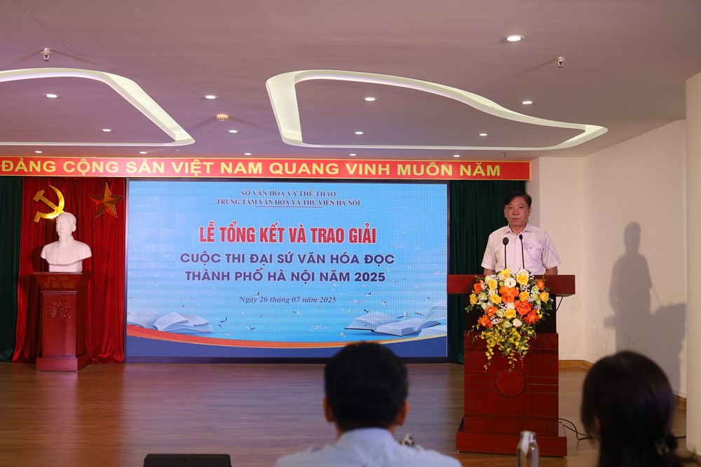 Trao giải cuộc thi Đại sứ văn hoá đọc thành phố Hà Nội năm 2025 - ảnh 1