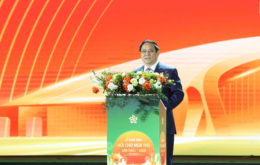 Toàn văn phát biểu của Thủ tướng Phạm Minh Chính tại Lễ khai mạc Hội chợ mùa Thu lần thứ nhất - 2025  - ảnh 1