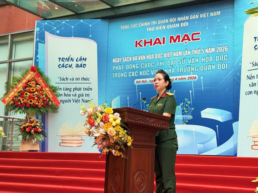 Khai mạc Ngày Sách và Văn hóa đọc lần thứ 5 năm 2026 trong QĐND Việt Nam - ảnh 2