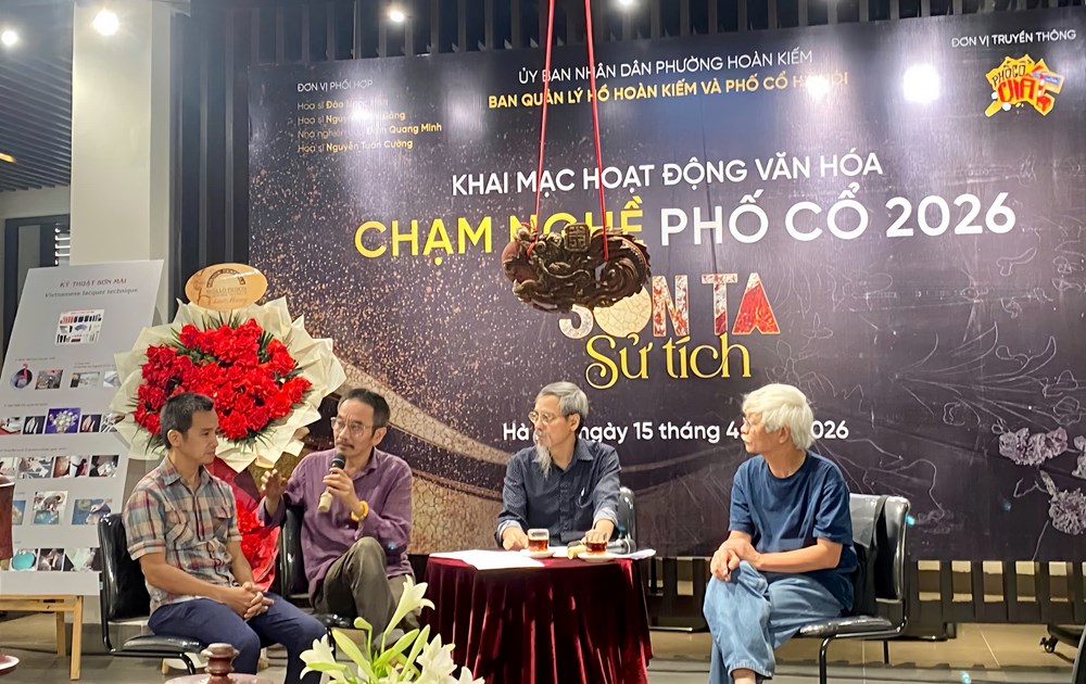 Kể chuyện nghề sơn ta giữa lòng phố cổ Hà Nội - ảnh 1