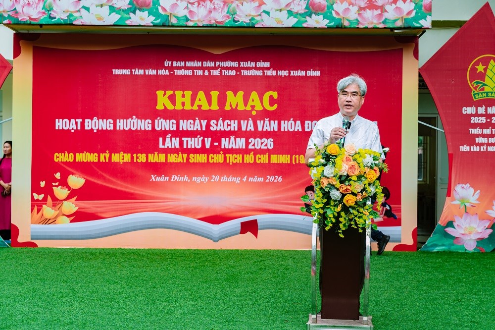 Phường Xuân Đỉnh: Lan tỏa tình yêu với văn hóa đọc trong học sinh - ảnh 1