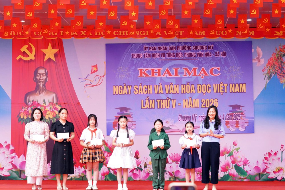 Phường Chương Mỹ: Nhiều hoạt động hưởng ứng Ngày Sách và Bản quyền thế giới - ảnh 7