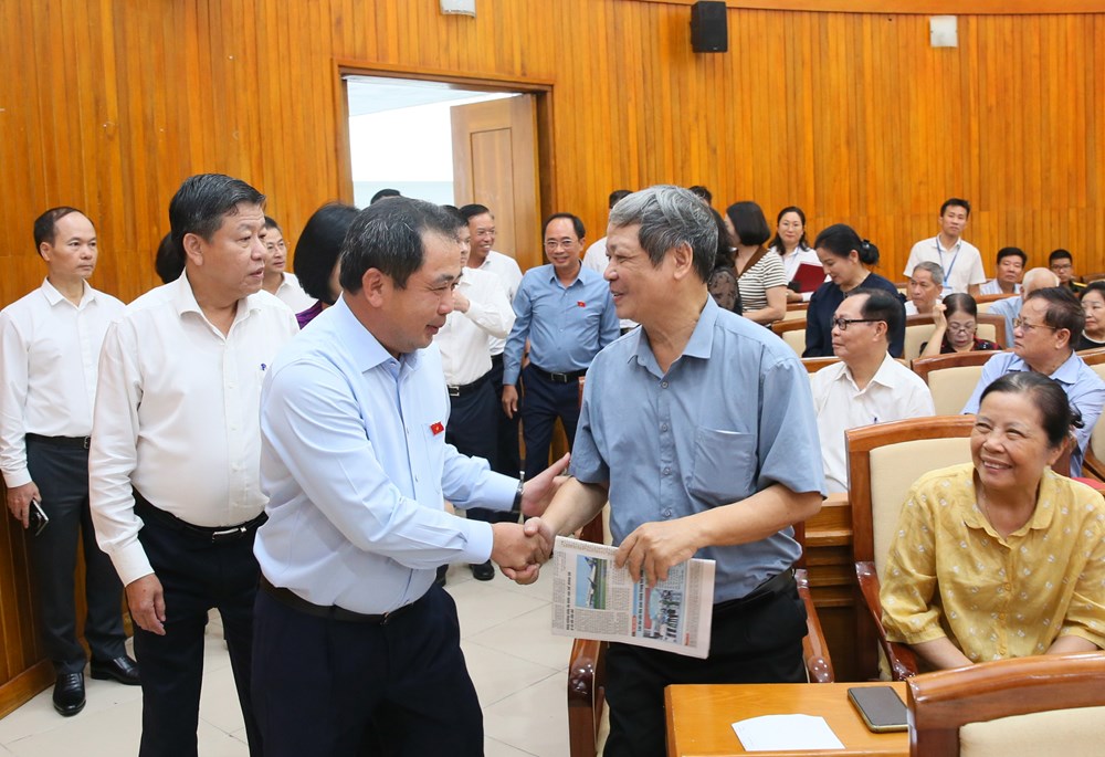 Bộ trưởng Lâm Thị Phương Thanh tiếp xúc cử tri tại TP. Hà Nội - ảnh 1