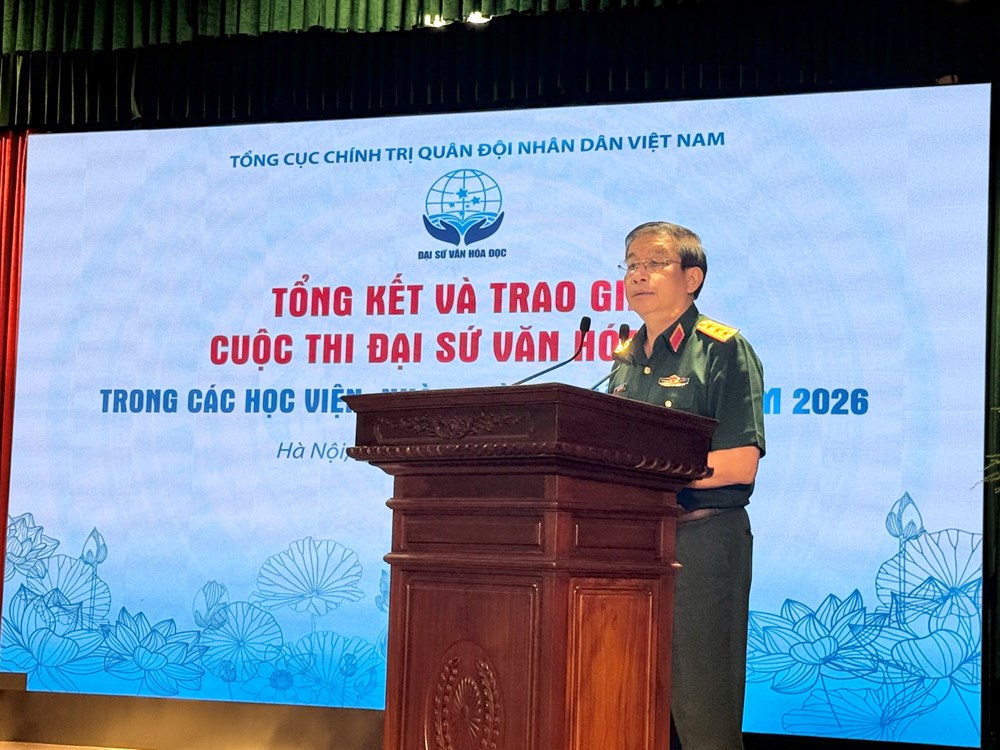 Trao 3 danh hiệu “Đại sứ Văn hóa đọc” trong các học viện, nhà trường Quân đội - ảnh 1