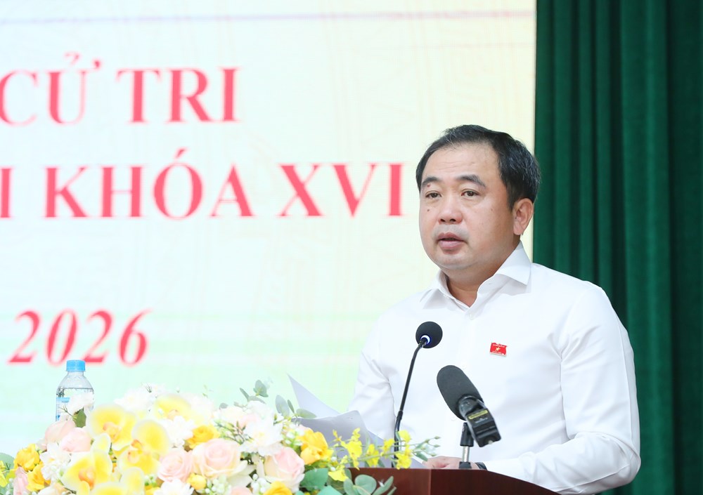 Bộ trưởng Lâm Thị Phương Thanh tiếp xúc cử tri tại xã Phù Đổng - ảnh 1