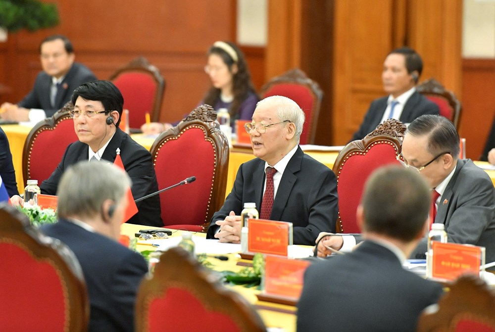 Tổng Bí thư Nguyễn Phú Trọng hội đàm với Tổng thống Liên bang Nga Vladimir Putin - ảnh 5