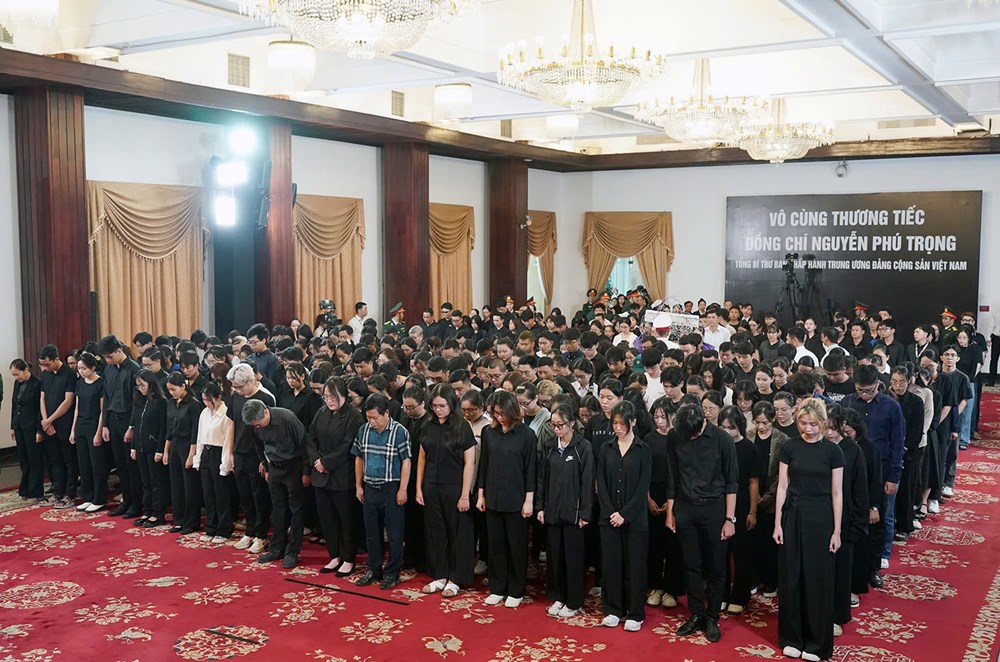 Sáng 26.7, Lễ viếng Tổng Bí thư Nguyễn Phú Trọng - ảnh 7