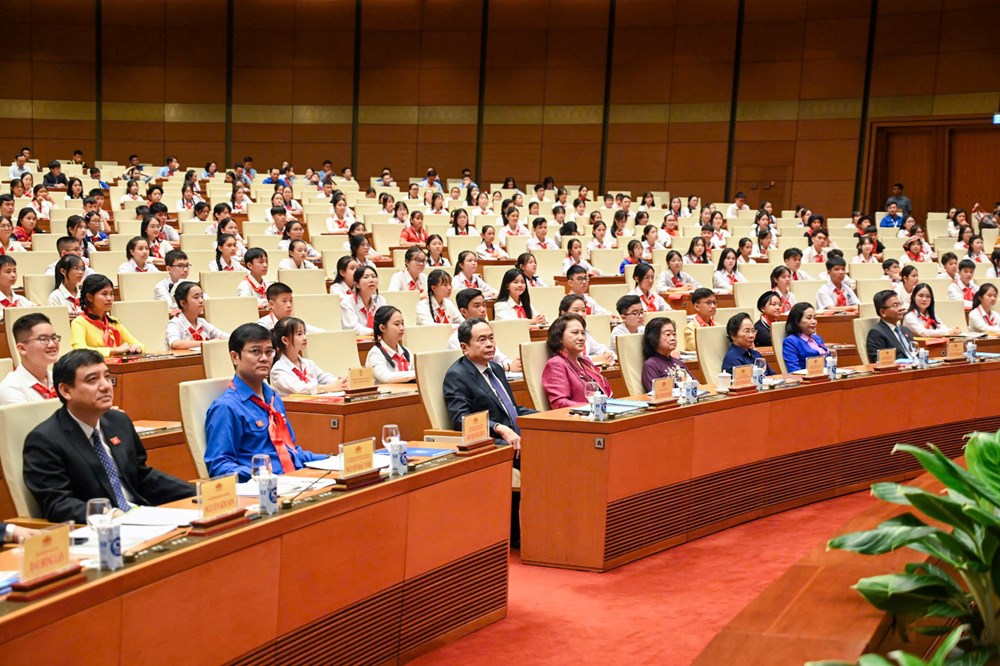 Chủ tịch Quốc hội Trần Thanh Mẫn dự Phiên họp giả định “Quốc hội trẻ em” lần thứ hai - ảnh 2