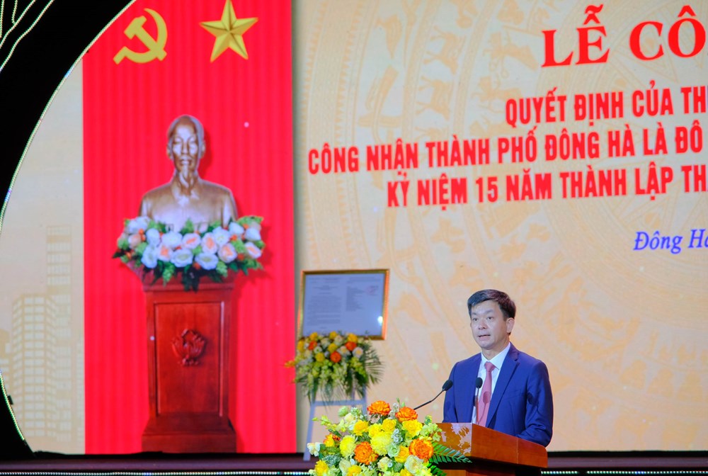 Công bố Quyết định của Thủ tướng Chính phủ công nhận thành phố Đông Hà là đô thị loại II - ảnh 2