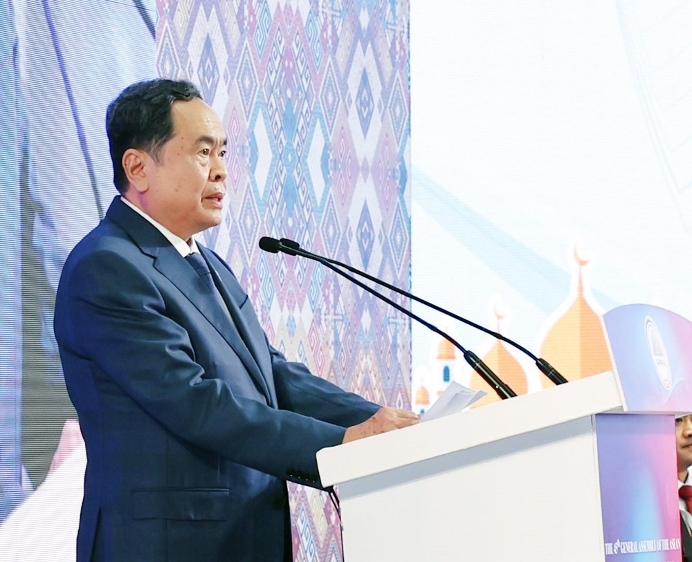 Chủ tịch Quốc hội Trần Thanh Mẫn phát biểu tại phiên toàn thể Đại hội đồng AIPA-45 - ảnh 1