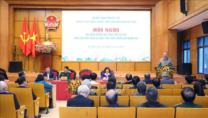 Tổng Bí thư Tô Lâm tiếp xúc cử tri Hà Nội sau Kỳ họp thứ 8, Quốc hội khóa XV - ảnh 4