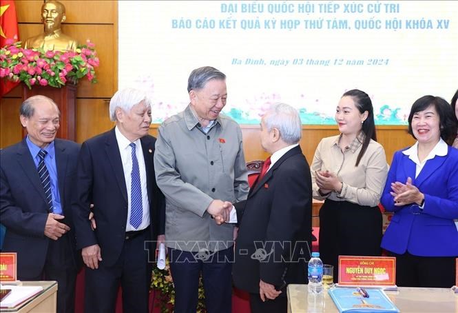 Tổng Bí thư Tô Lâm tiếp xúc cử tri Hà Nội sau Kỳ họp thứ 8, Quốc hội khóa XV - ảnh 5