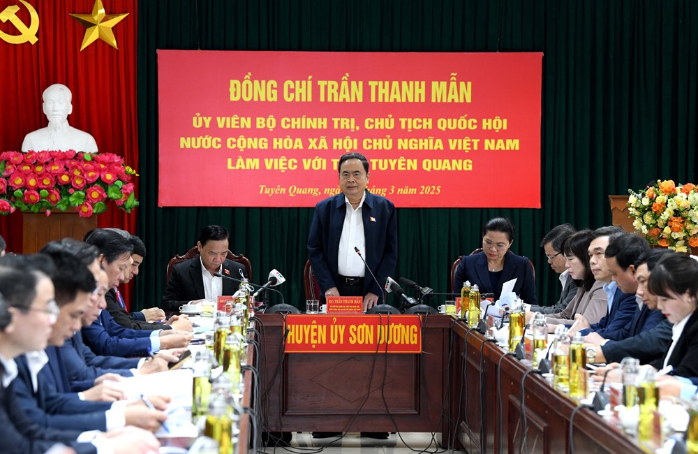 Chủ tịch Quốc hội nhất trí đề xuất phát triển Khu di tích quốc gia đặc biệt Tân Trào trở thành Công viên văn hoá lịch sử - ảnh 1