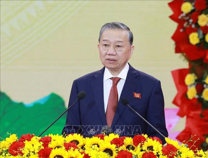 Tổng Bí thư Tô Lâm dự Lễ kỷ niệm 95 năm Ngày thành lập Đảng bộ thành phố và 50 năm Ngày Giải phóng thành phố Đà Nẵng - ảnh 3