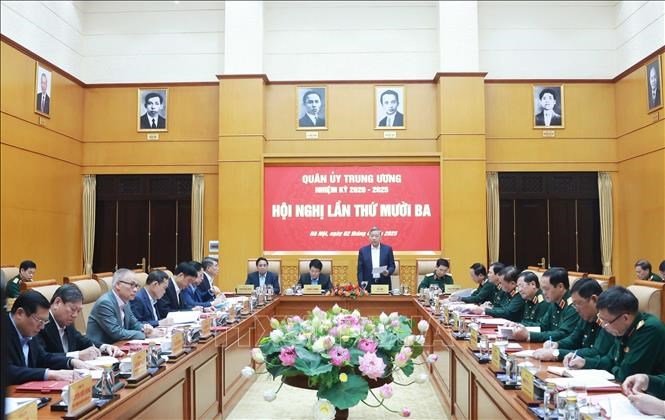 Tổng Bí thư Tô Lâm chủ trì Hội nghị Quân ủy Trung ương lần thứ mười ba - ảnh 1