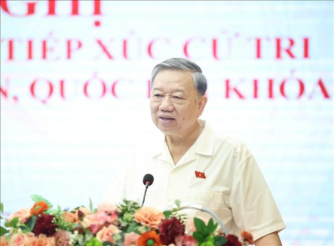 Tổng Bí thư Tô Lâm chia sẻ với cử tri về 3 nhiệm vụ trọng tâm quan trọng của đất nước - ảnh 2