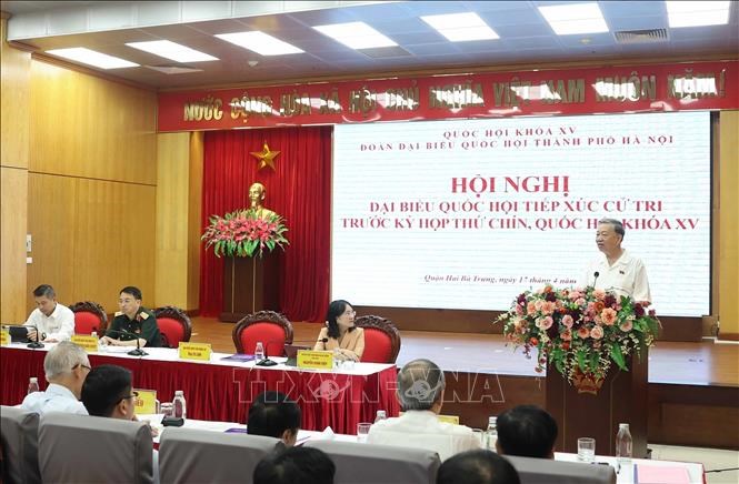 Tổng Bí thư Tô Lâm chia sẻ với cử tri về 3 nhiệm vụ trọng tâm quan trọng của đất nước - ảnh 1