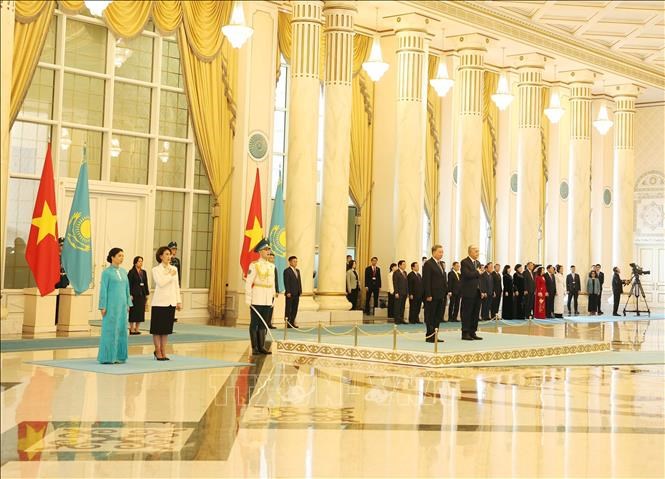 Lễ đón Tổng Bí thư Tô Lâm và phu nhân thăm cấp Nhà nước Cộng hòa Kazakhstan - ảnh 1