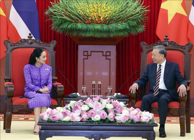 Tổng Bí thư Tô Lâm tiếp Thủ tướng Thái Lan Paetongtarn Shinawatra - ảnh 2